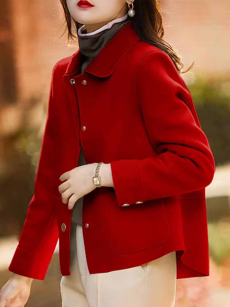 Women'S Elegant Lapel Collar Single-Breasted Blazer