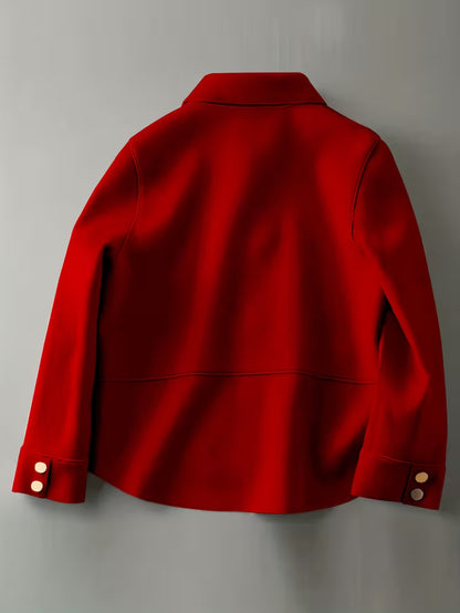 Women'S Elegant Lapel Collar Single-Breasted Blazer