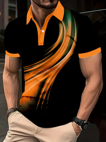 Flowing Light Ombre Polo Shirt
