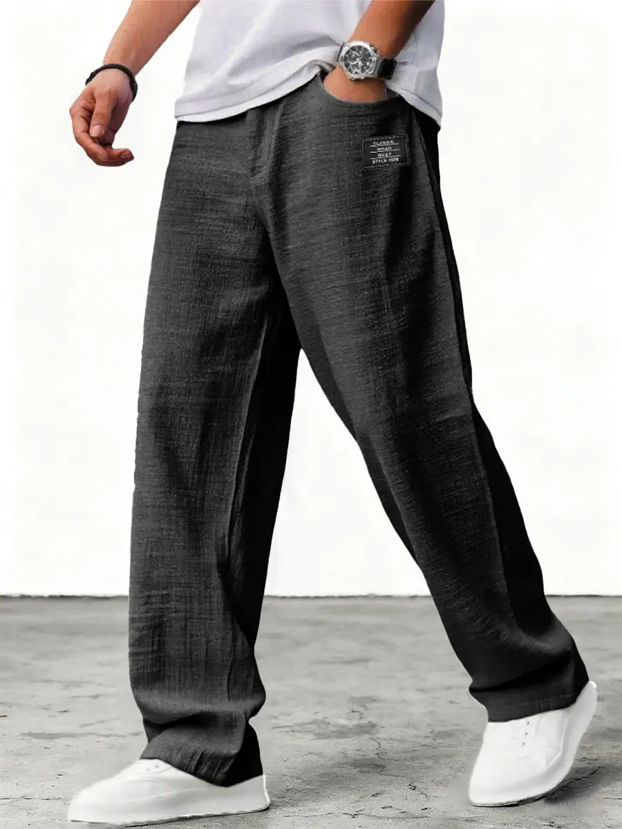 Coastal Ease Loose Linen Pants