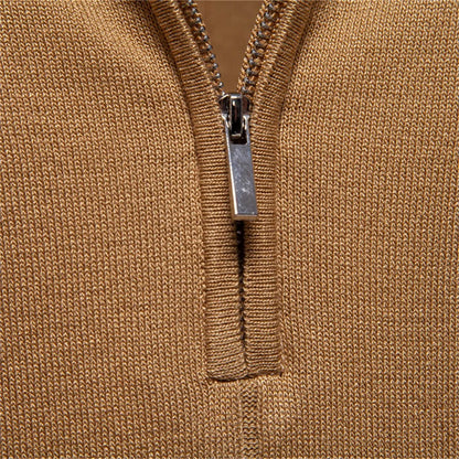 Prestige Tipped Cuff Zip Polo Shirt