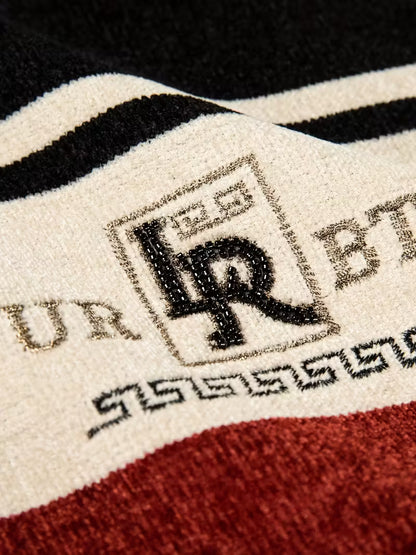 Winter Striped Knit Sweater Cozy
