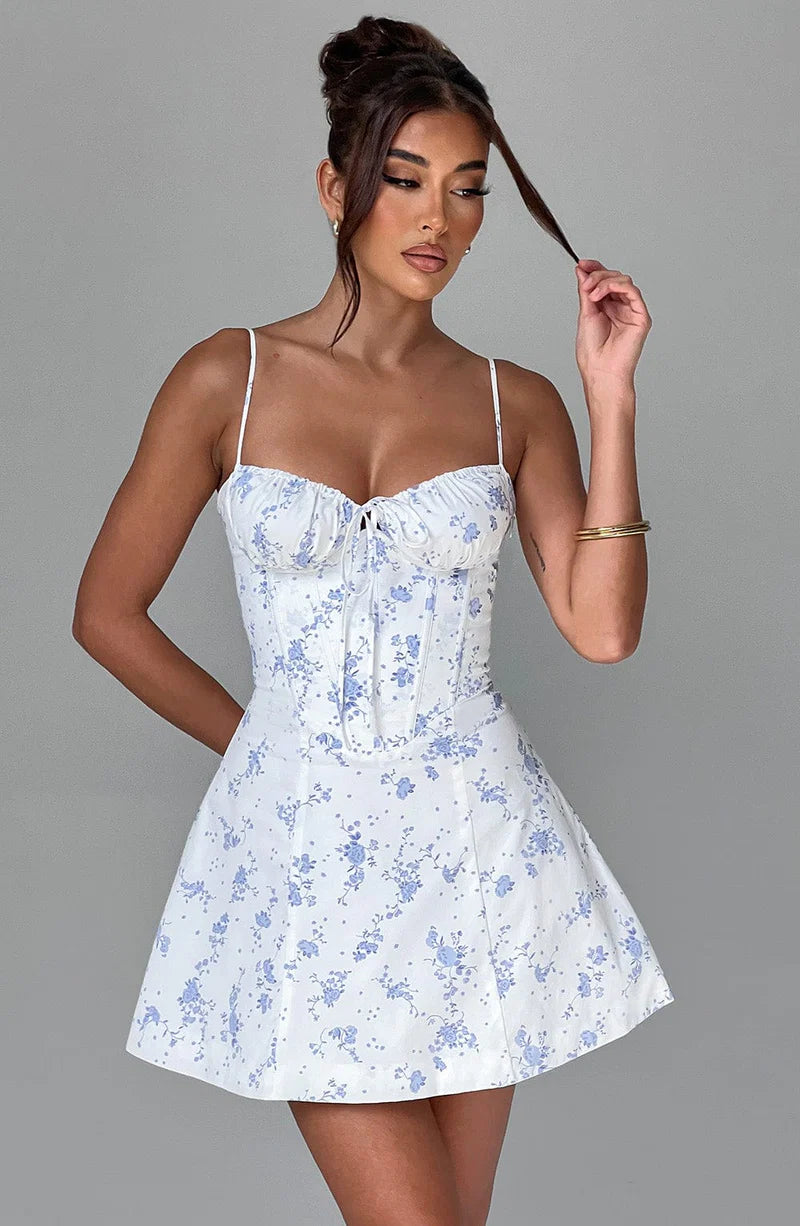 Lacey Mini Dress - Lemon