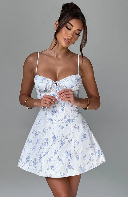 Lacey Mini Dress - Lemon