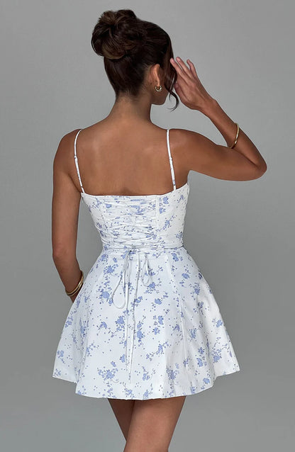 Lacey Mini Dress - Lemon
