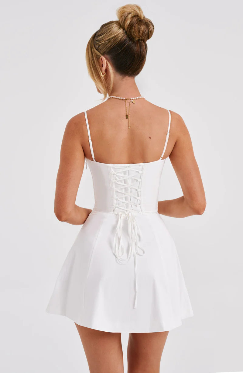 Lacey Mini Dress - Lemon