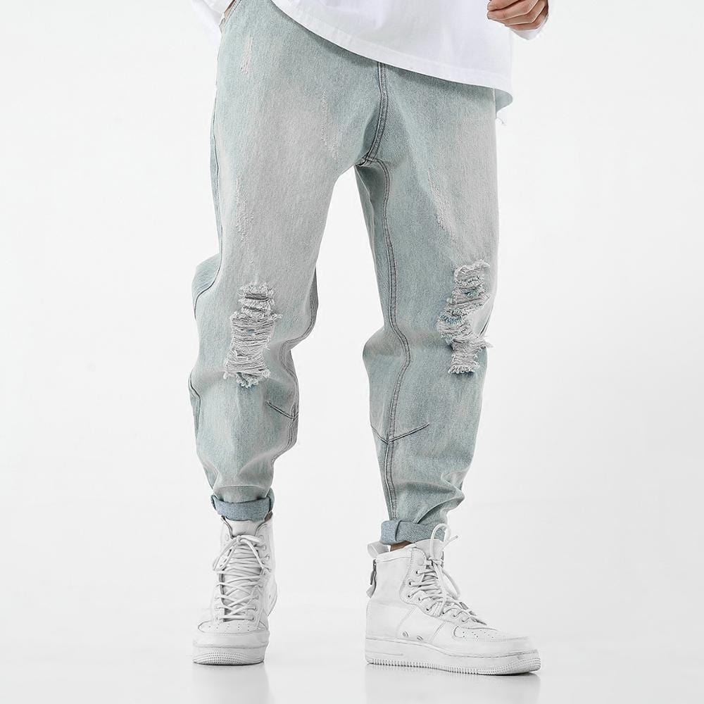 Luxury Felipe Distressed Streetwear Denim Jeans