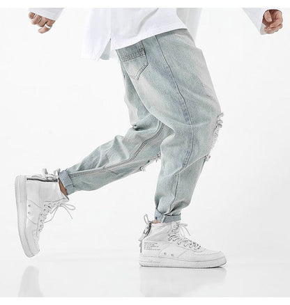 Luxury Felipe Distressed Streetwear Denim Jeans