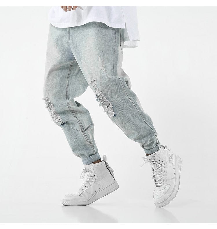 Luxury Felipe Distressed Streetwear Denim Jeans