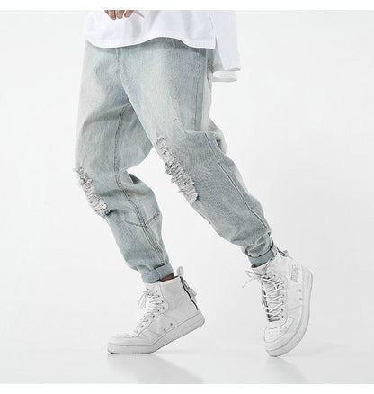 Luxury Felipe Distressed Streetwear Denim Jeans