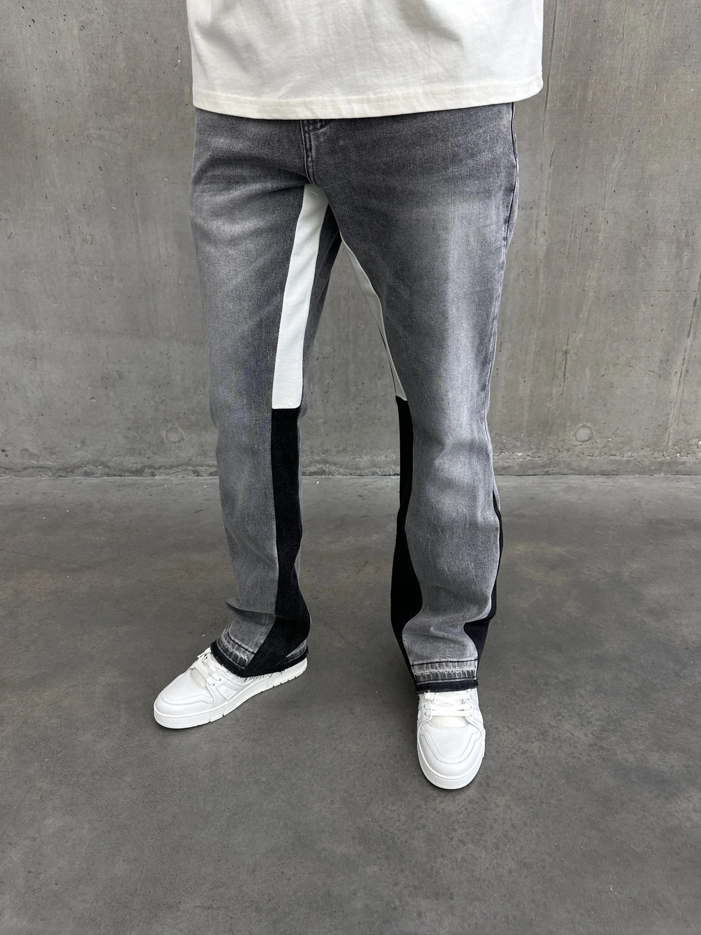 Prestige Light Grey Flared Jeans