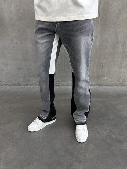 Prestige Light Grey Flared Jeans