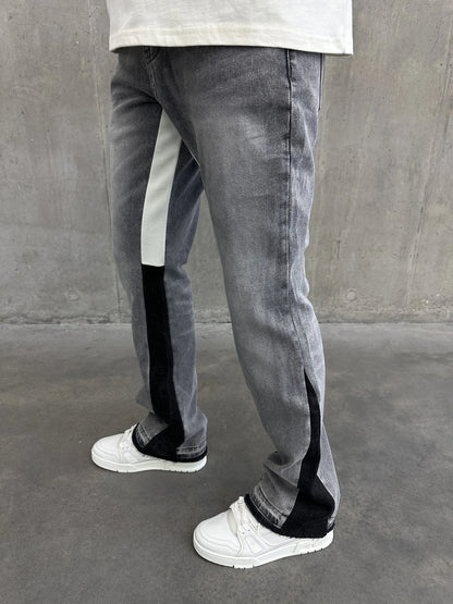 Prestige Light Grey Flared Jeans